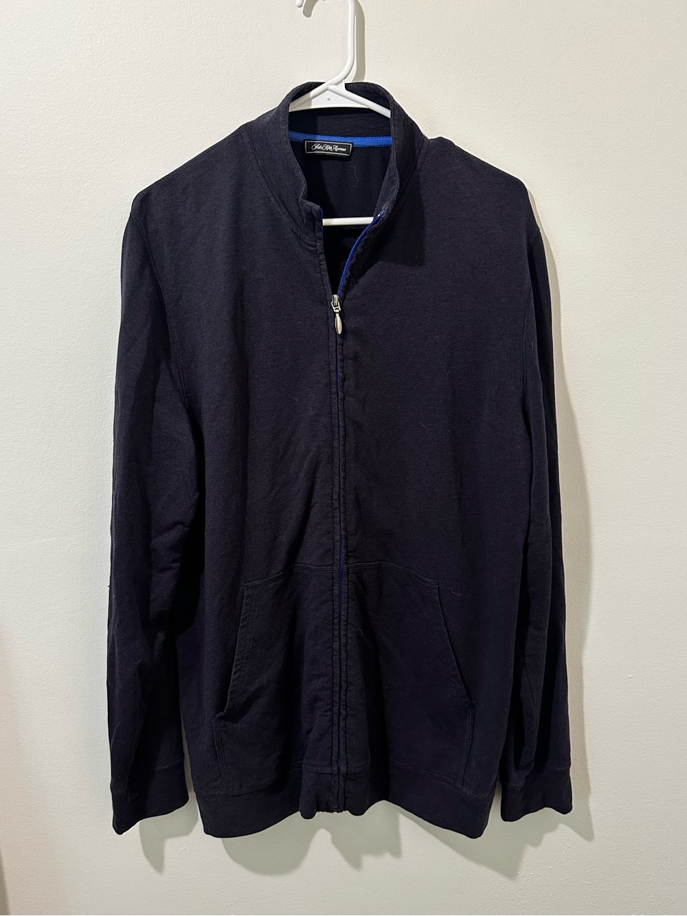 Saks Fifth Avenue Men's Navy Full-Zip Sweater